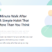 The 10-Minute Walk After Meals: A Simple Habit That Helps More Than You Think 7 A person taking a relaxed neighborhood walk after dinner at sunset.