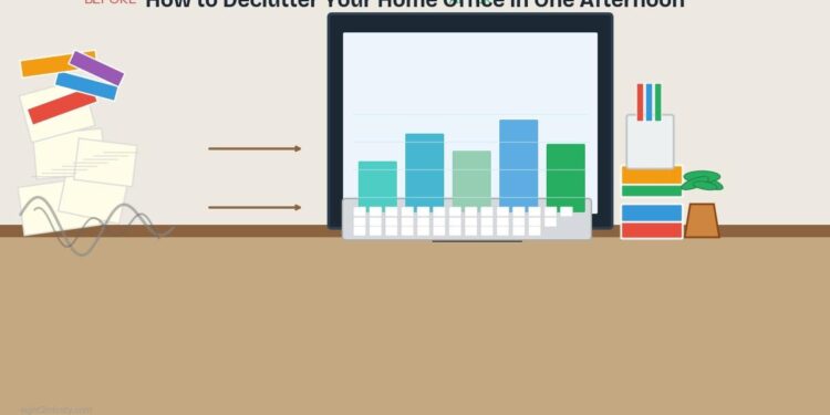 How to Declutter Your Home Office in One Afternoon 1 How to Declutter Your Home Office in One Afternoon
