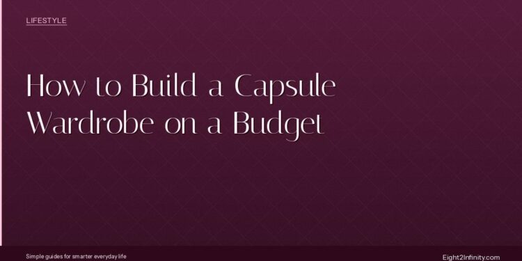 How to Build a Capsule Wardrobe on a Budget 1 How to Build a Capsule Wardrobe on a Budget
