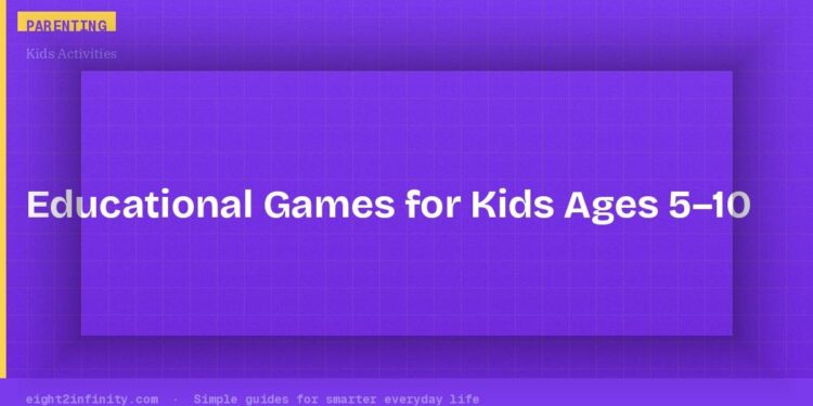 Best Educational Games for Kids Aged 5–10 (Free and Cheap Options)