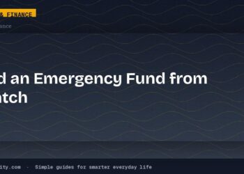 How to Build an Emergency Fund From Scratch on Any Income