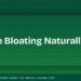 How to Reduce Bloating Naturally: 8 Simple Daily Habits