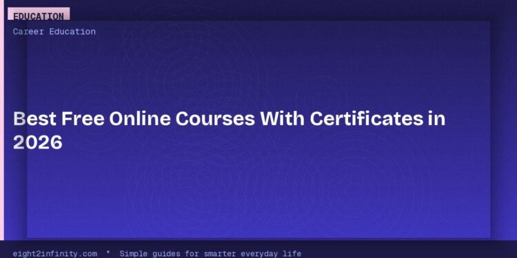Best Free Online Courses With Certificates in 2026 1 Best Free Online Courses With Certificates in 2026