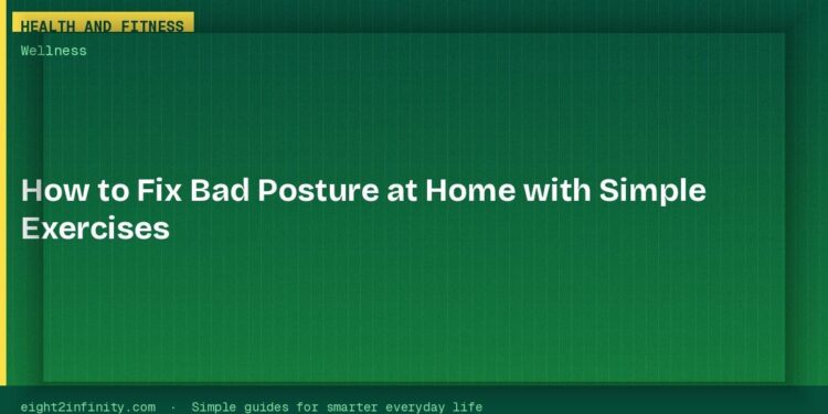How to Fix Bad Posture at Home with Simple Exercises 1 How to Fix Bad Posture at Home with Simple Exercises