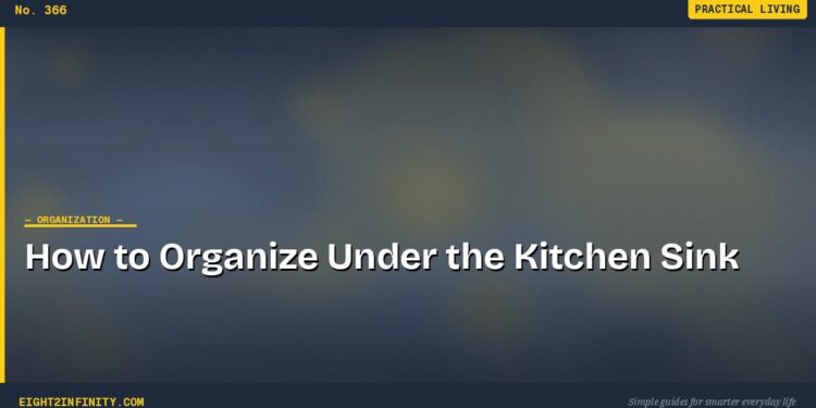 How to Organize Under the Kitchen Sink