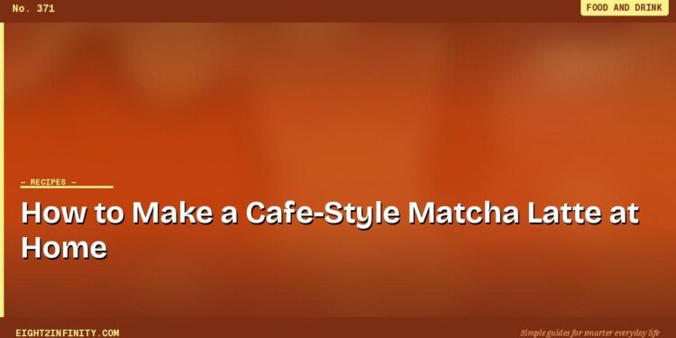 How to Make a Cafe-Style Matcha Latte at Home