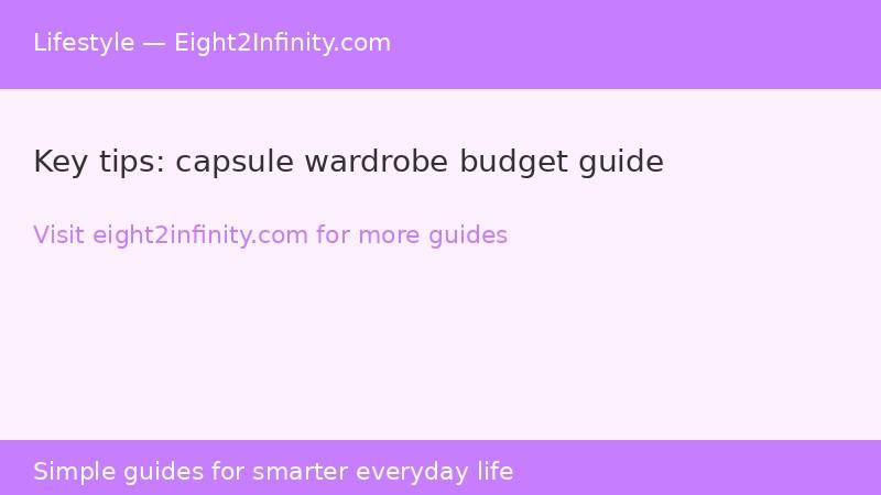 How to Build a Capsule Wardrobe on a Budget 2