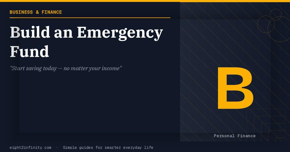 How to Build an Emergency Fund From Scratch on Any Income 2