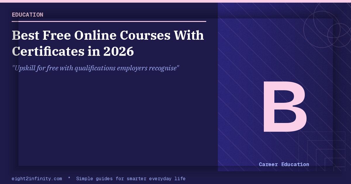 Best Free Online Courses With Certificates in 2026 2