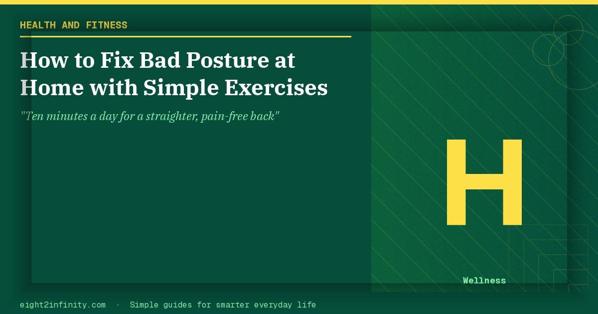 How to Fix Bad Posture at Home with Simple Exercises 2