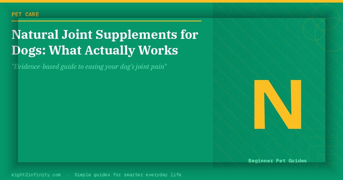 Natural Joint Supplements for Dogs: What Actually Works 2