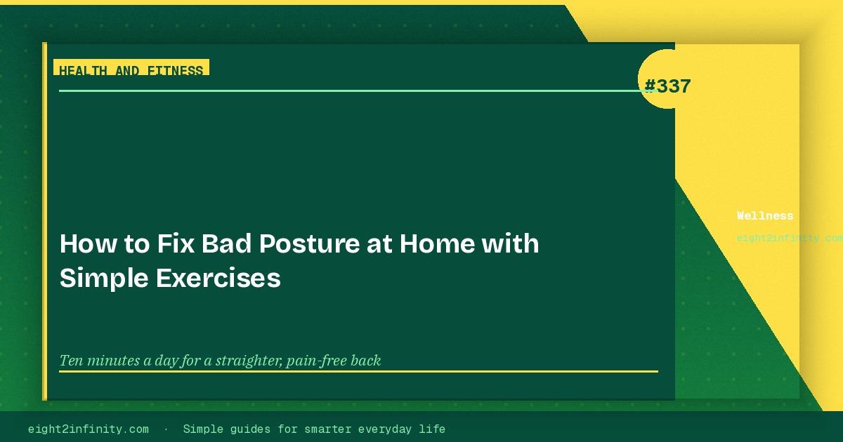 How to Fix Bad Posture at Home with Simple Exercises 3