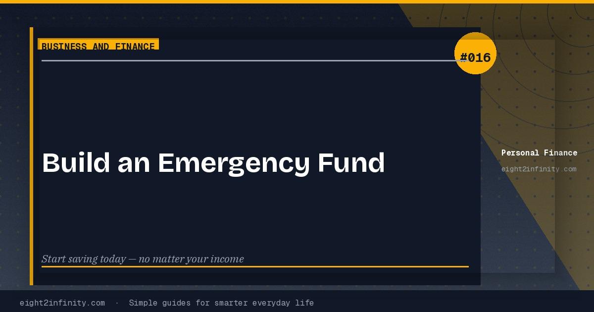 How to Build an Emergency Fund From Scratch on Any Income 3