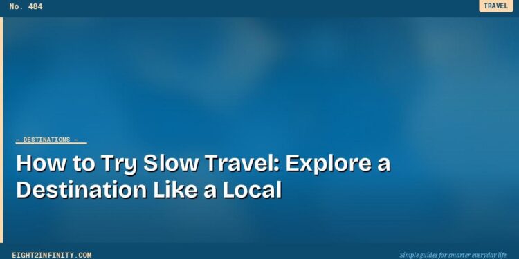 How to Try Slow Travel: Explore a Destination Like a Local 1 How to Try Slow Travel: Explore a Destination Like a Local