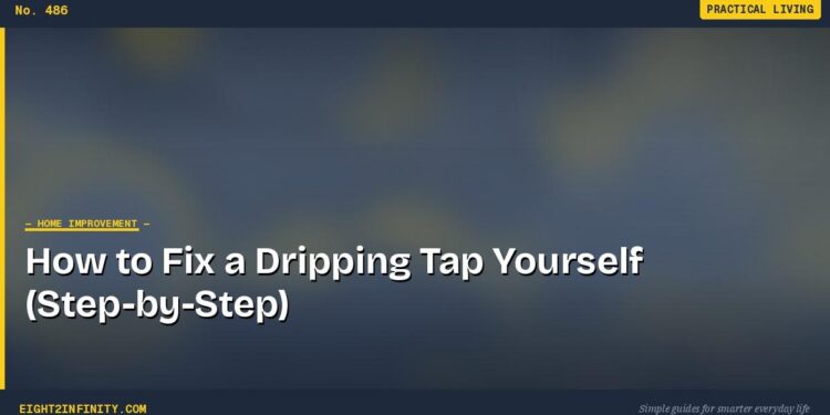 How to Fix a Dripping Tap Yourself (Step-by-Step)