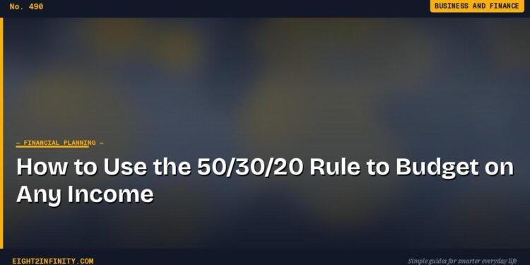 How to Use the 50/30/20 Rule to Budget on Any Income