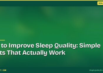 How to Improve Sleep Quality: Simple Habits That Actually Work