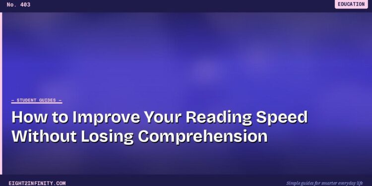 How to Improve Your Reading Speed Without Losing Comprehension