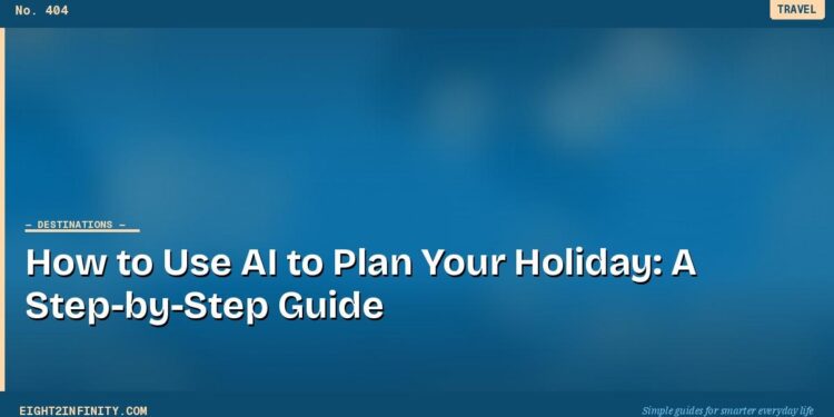 How to Use AI to Plan Your Holiday: A Step-by-Step Guide 1 How to Use AI to Plan Your Holiday: A Step-by-Step Guide