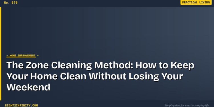 The Zone Cleaning Method: How to Keep Your Home Clean Without Losing Your Weekend