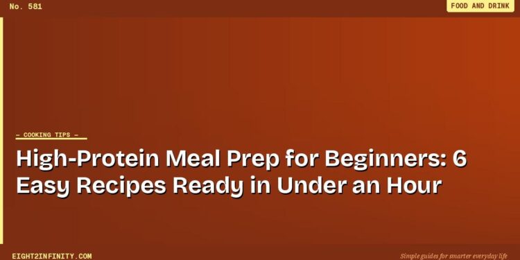 High-Protein Meal Prep for Beginners: 6 Easy Recipes Ready in Under an Hour 1 High-Protein Meal Prep for Beginners: 6 Easy Recipes Ready in Under an Hour