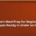 High-Protein Meal Prep for Beginners: 6 Easy Recipes Ready in Under an Hour