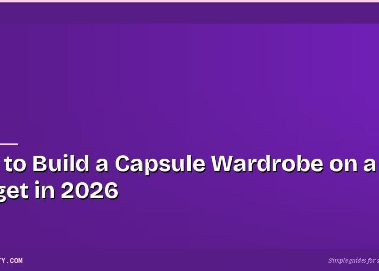 How to Build a Capsule Wardrobe on a Budget in 2026