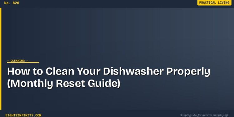 How to Clean Your Dishwasher Properly (Monthly Reset Guide)