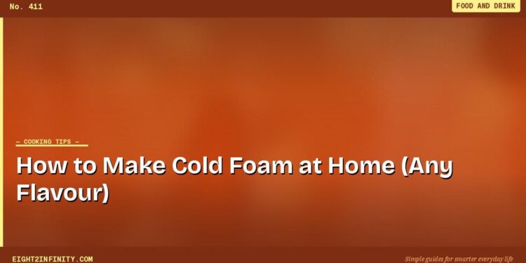 How to Make Cold Foam at Home (Any Flavour)