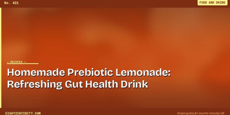 Homemade Prebiotic Lemonade: Refreshing Gut Health Drink 1 Homemade Prebiotic Lemonade: Refreshing Gut Health Drink