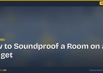 How to Soundproof a Room on a Budget
