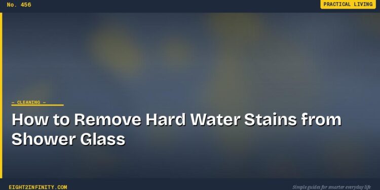 How to Remove Hard Water Stains from Shower Glass