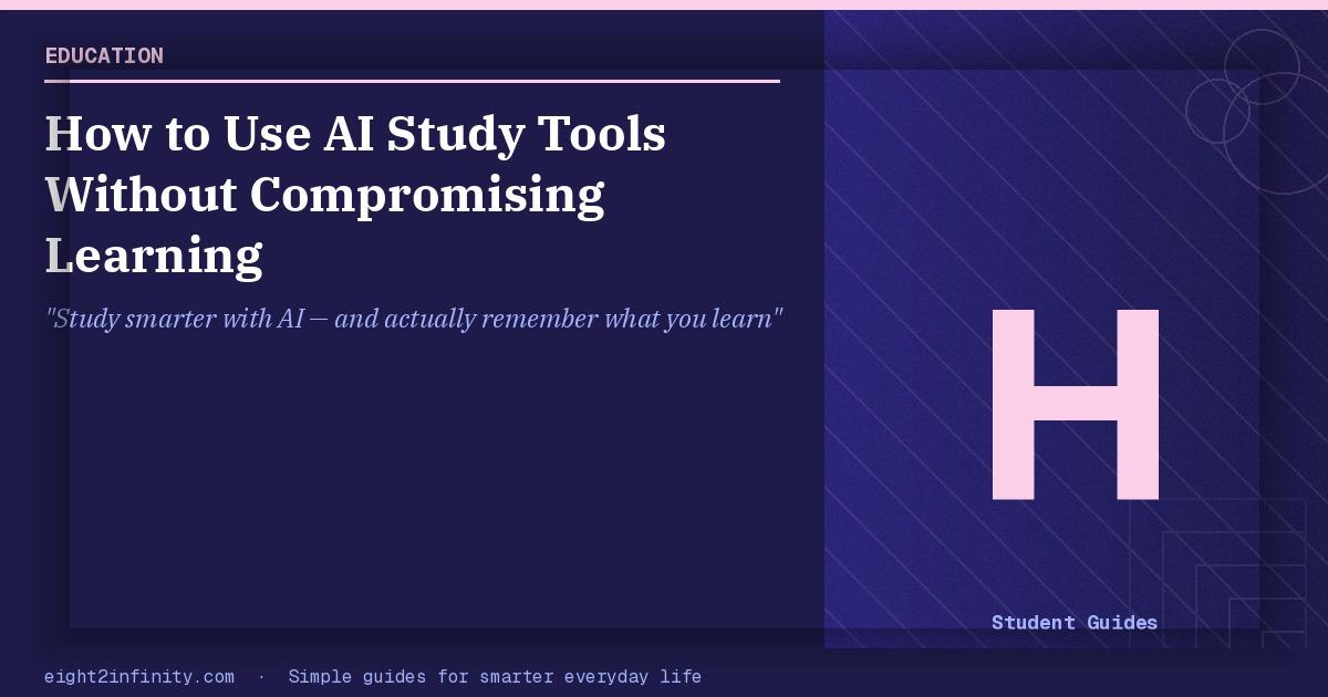 How to Use AI Study Tools Without Compromising Learning 2