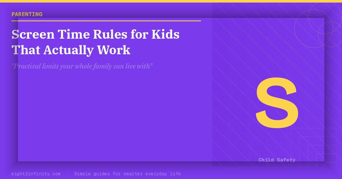 Screen Time Rules for Kids That Actually Work 2