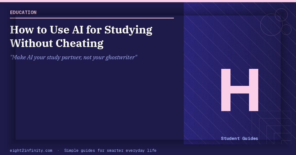How to Use AI for Studying Without Cheating 2