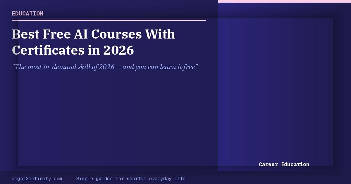 Best Free AI Courses With Certificates in 2026 (Google, IBM, Harvard, and More) 2