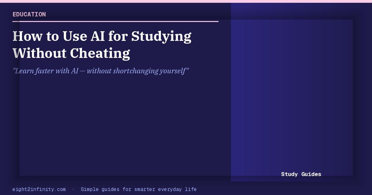 How to Use AI for Studying Without Cheating 2