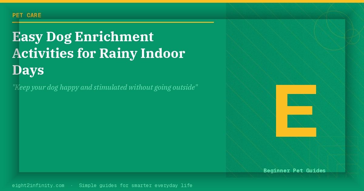 Easy Dog Enrichment Activities for Rainy Indoor Days 2