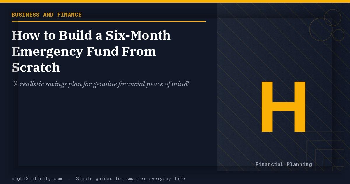 How to Build a Six-Month Emergency Fund From Scratch 2