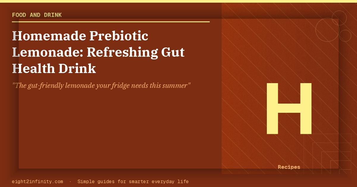 Homemade Prebiotic Lemonade: Refreshing Gut Health Drink 2