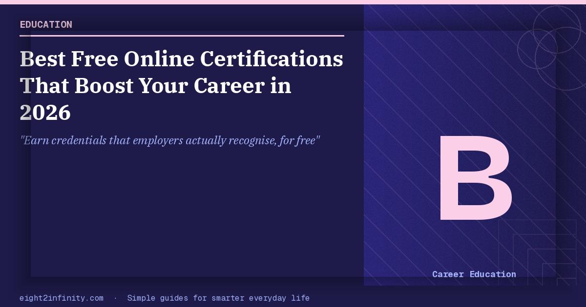 Best Free Online Certifications That Boost Your Career in 2026 2