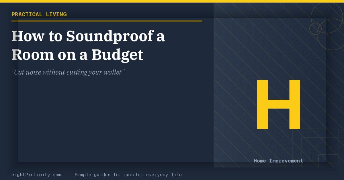 How to Soundproof a Room on a Budget 2