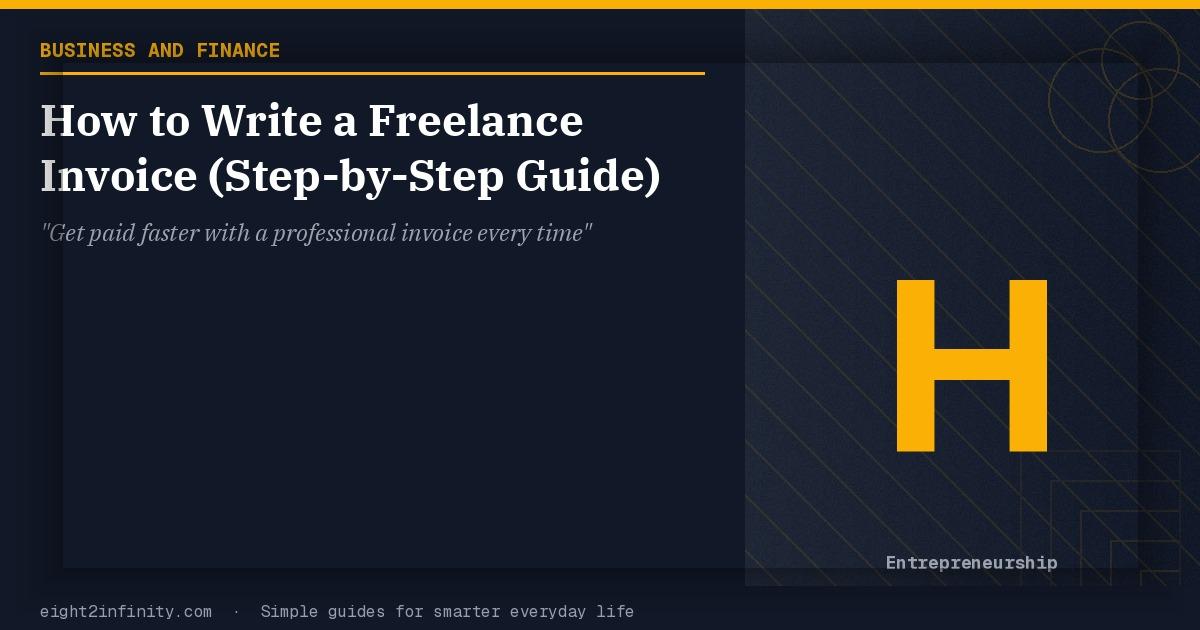 How to Write a Freelance Invoice (Step-by-Step Guide) 2