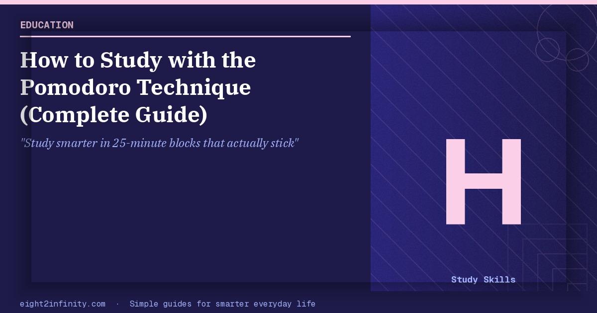 How to Study with the Pomodoro Technique (Complete Guide) 2