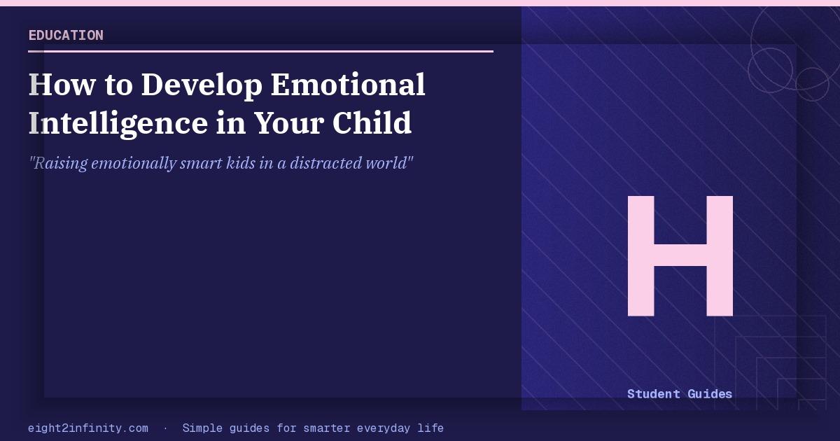 How to Develop Emotional Intelligence in Your Child 2