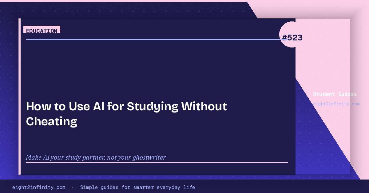 How to Use AI for Studying Without Cheating 3