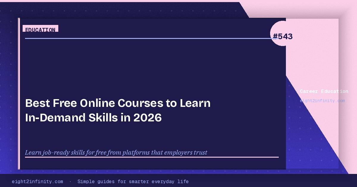 Best Free Online Courses to Learn In-Demand Skills in 2026 3