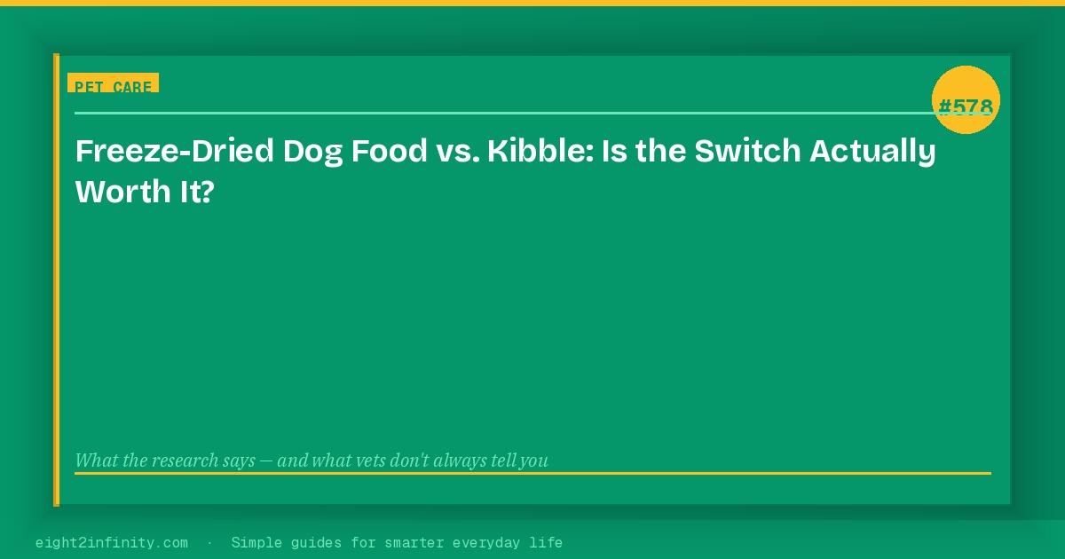 Freeze-Dried Dog Food vs. Kibble: Is the Switch Actually Worth It? 3