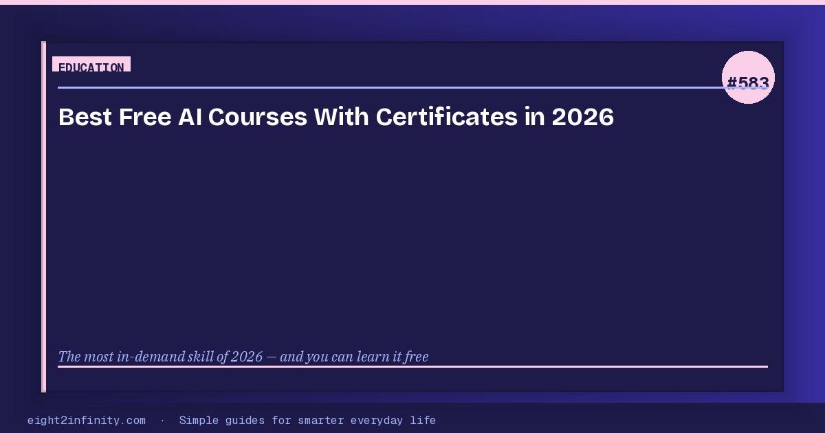 Best Free AI Courses With Certificates in 2026 (Google, IBM, Harvard, and More) 3