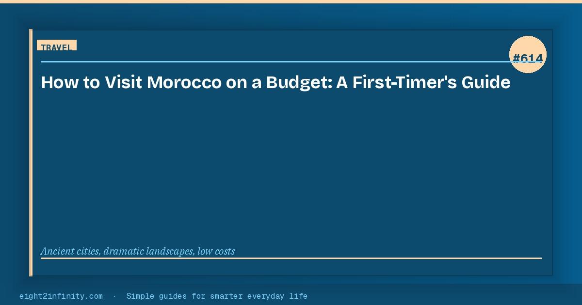 How to Visit Morocco on a Budget: A First-Timer's Guide 3